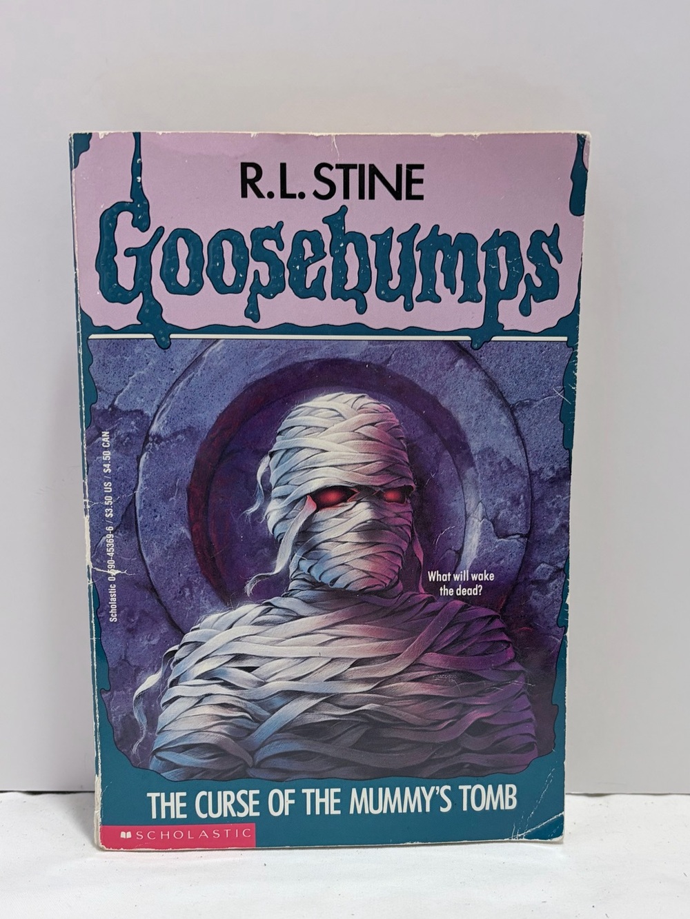 Scholastic Goosebumps Back Cover The Curse of The Mummy’s Tomb Book